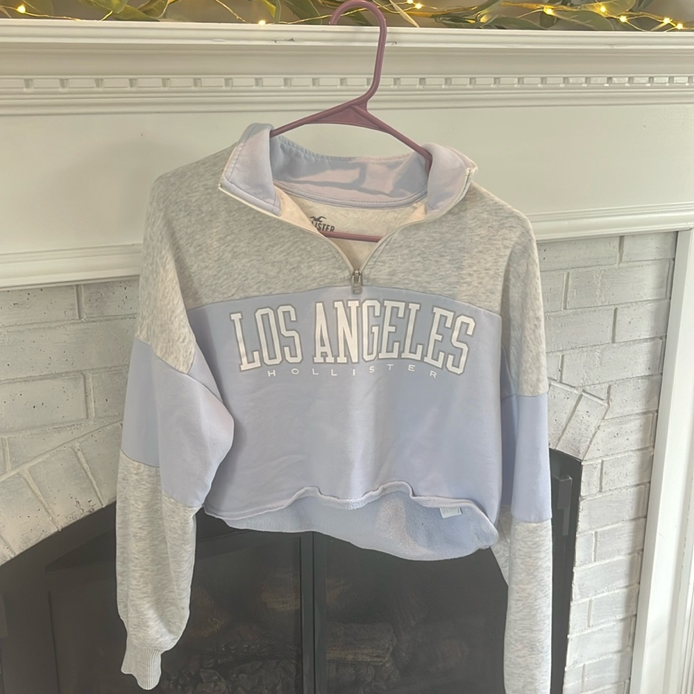 hollister quarter zip up